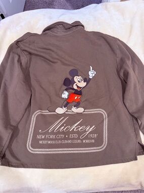 ASOS x Mickey Kids' Brown Jacket with Graphic Back